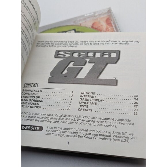 Sega GT (Sega Dreamcast, 2000) Complete w/ Manual CIB ~ Tested & Works - Picture 7 of 12